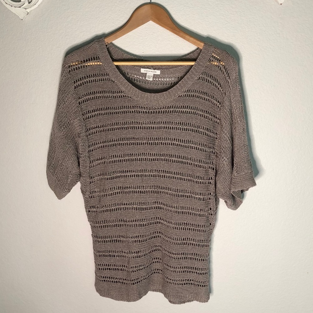 Boston Proper Macrame Style Tunic - image 1